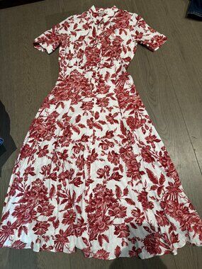 Sandro Floral Dress Midi Length
